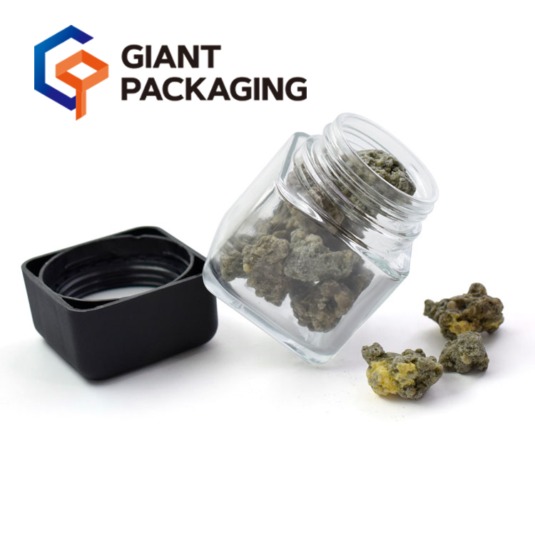 New Square Child Resistant Glass Jar picture