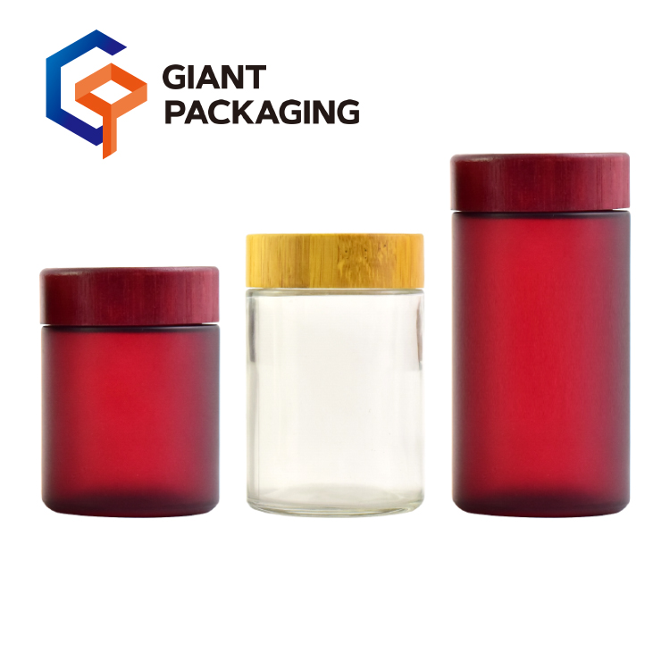 Bamboo / Wooden Child Resistant Glass Jar picture