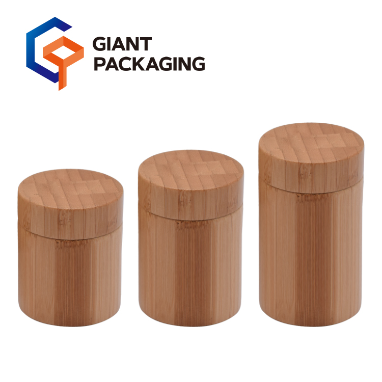 All Bamboo Child Resistant Glass Jar picture
